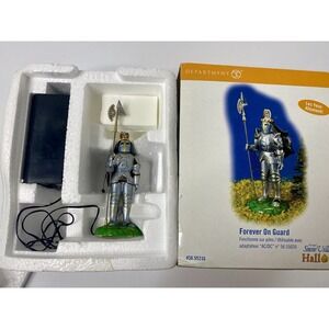 Dept 56 Forever On Guard Armor Suit Halloween Snow Village #55248 Light Up Eyes